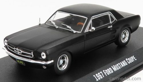 Greenlight - Ford Usa Mustang Coupe 1967 - Adonis Creed'S Matt Black