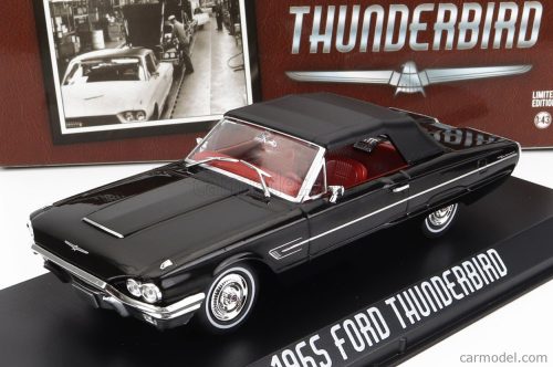 Greenlight - Ford Usa Thunderbird Cabriolet Soft-Top Closed 1965 Black