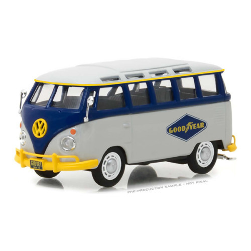 GREENLIGHT - Running on Empty Series 1 - Volkswagen Type 2 (T1) Samba Bus Goodyear Tires Solid Pack