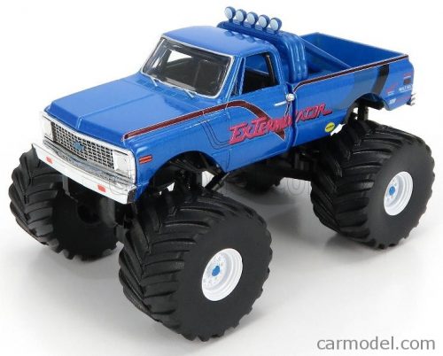 Greenlight - Chevrolet K-10 Bigfoot Monster Truck Exterminator 1972 Blue Met