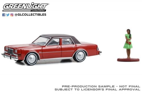 Greenlight - 1:64 Dodge Diplomat 1983 with Woman in Dress - The Hobby Shop Series 15 - GREENLIGHT