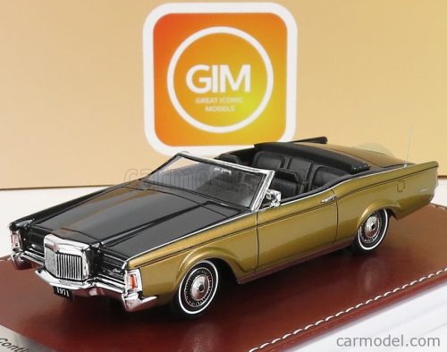 Great-Iconic-Models - Lincoln Continental Mark Iii Convertible 1971 Black Gold