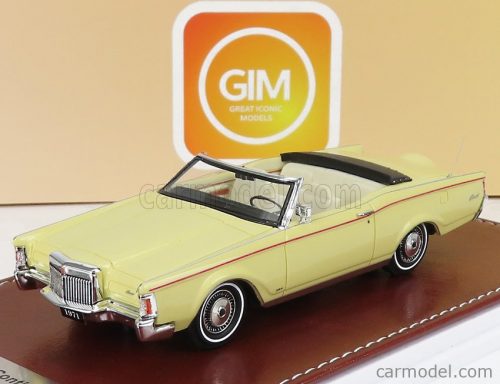 Great-Iconic-Models - Lincoln Continental Mark Iii Convertible 1971 Yellow