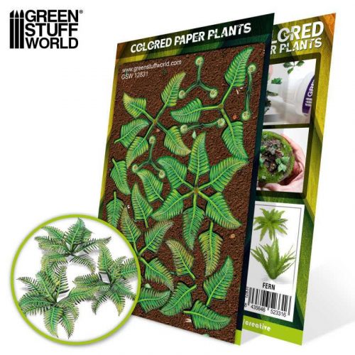 Green Stuff World - Paper Plants - Bracken Fern (laser cut)