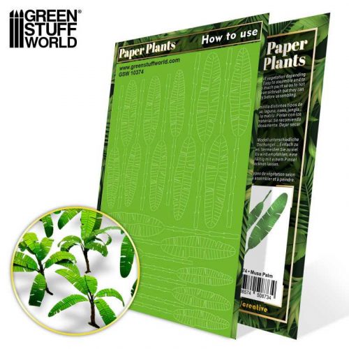 Green Stuff World - Paper Plants - Musa Trees (laser cut)