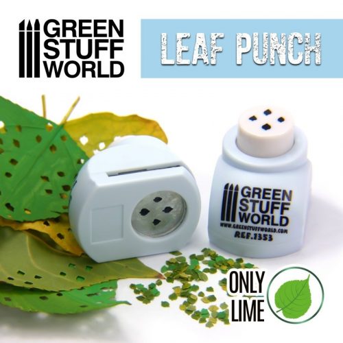 Green Stuff World - Miniature Leaf Punch LIGHT BLUE - only lime