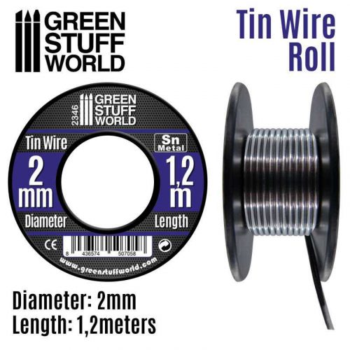 Green Stuff World - Flexible tin wire roll (thickness: 0.2mm, length: 18.5m)