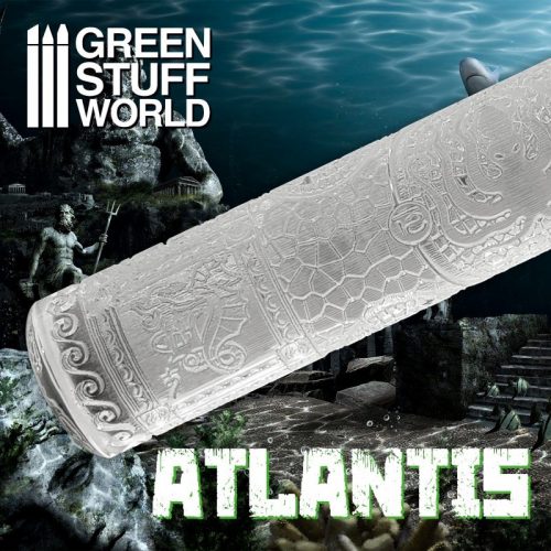 Green Stuff World - Rolling Pin ATLANTIS (length: 14.50 cm, diameter: 2.5 cm)