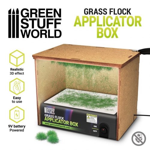 Green Stuff World - Grass Flock Applicator Box (180mmx123mmx59mm)