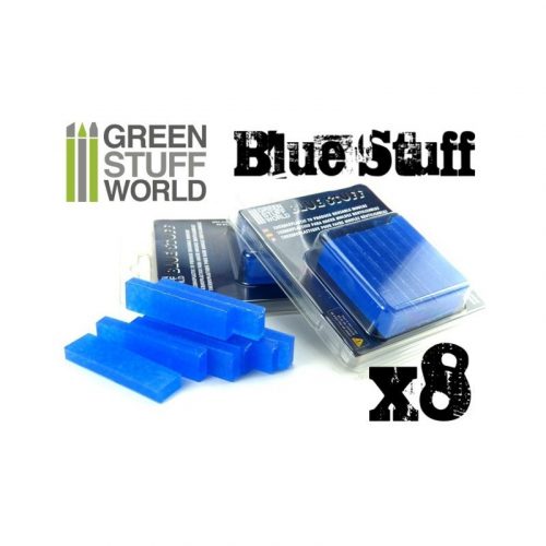 Green Stuff World - Blue Stuff Molds - (8 bars) thermo plastic molding material