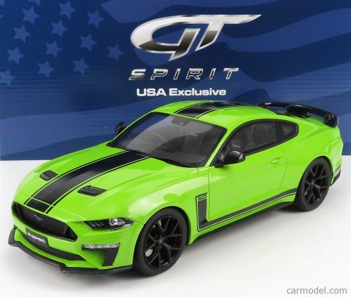 Gt-Spirit - Ford Usa Mustang Coupe 5.0 R-Spec Rhd 2020 Light Green Black