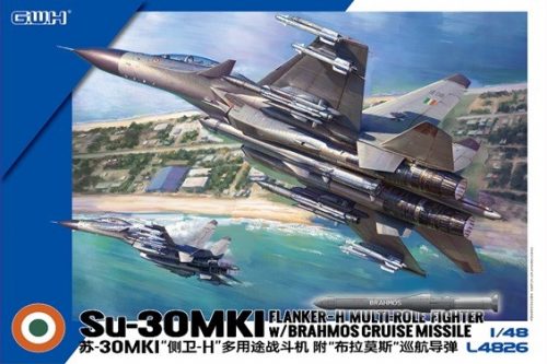 Great Wall Hobby - 1/48 Su-30 MKI Flanker H Multirole Fighter Indian Air Force with BRAHMOS Cruise Missile - new parts