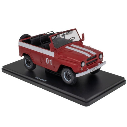 Hachette - 1:24 Uaz 469B In Fire Department Livery 1972