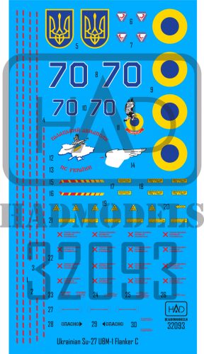 HAD models - Ukrainian Su-27UBM-1 Flanker C