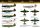 Had models - MiG-3 (silver 46, white18, black 16, red 42, red 27)decal sheet 1:4