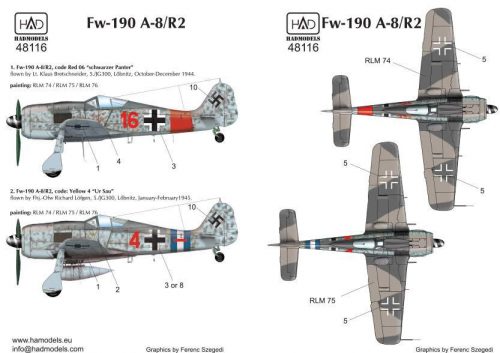 Had models - Fw-190 A-8 / R2 red 4