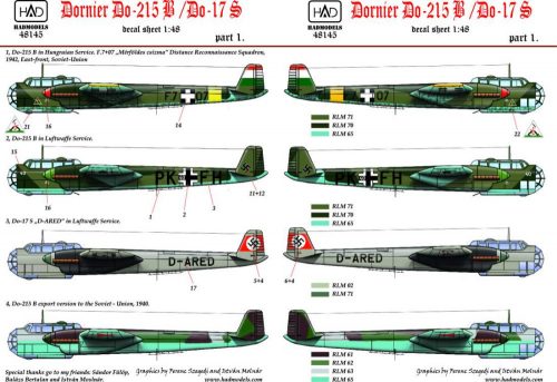 Had models - Dornier Do-215 B/Do-17S