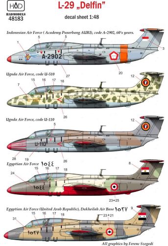 Had models - L-29 decal sheet 1:48