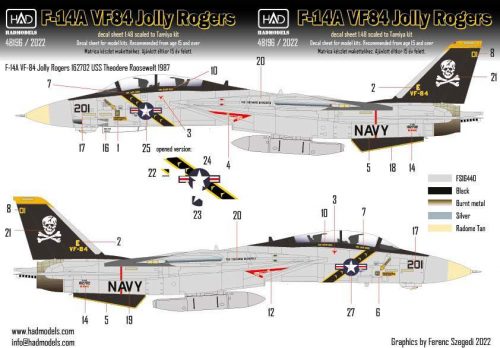 Had models - REPRINT F-14A