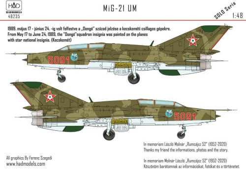 Had models - MiG-21 UM HUNAF 5091