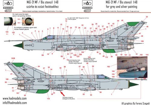 Had models - MiG-21 MF/Bis stencil 2