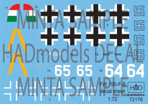 HAD models - FW-190 F-8 decal sheet