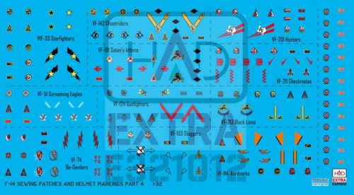 HAD models -  F-14 sisak  és ruhajelzásek PART 4 matrica
1:32