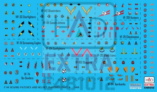 HAD models -  F-14 sisak  és ruhajelzések PART 4 matrica
1:48