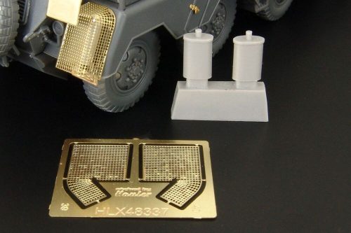 Hauler - Sd Kfz 232 exhaust shroud mesh and silencer