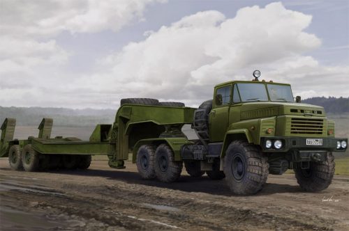 Hobbyboss - Russian KrAZ-260B Tractor with CMAZ/ChMZAP-5247G semitrailer