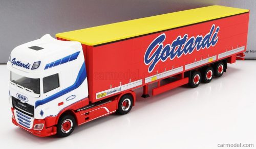 Herpa - Daf Xf480 Truck Telonato Gottardi Transports 2017 White Red