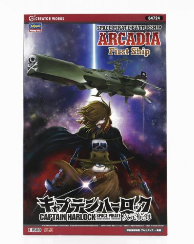 Hasegawa - TV SERIES SPACE PIRATE BATTLESHIP ARCADIA FIRST SHIP CAPTAIN HARLOCK /