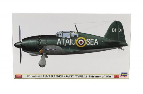 Hasegawa - MITSUBISHI J2M3 RAIDEN TYPE 21 PRISONER OF WAR MILITARY AIRPLANE 1942 /