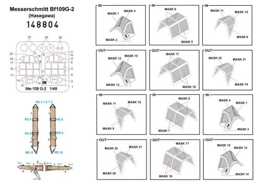 HGW Models - 1/48 Albatros D.III / D.V - Microplastic Seat Belts - 2 sets inc. additional PE details Eduard