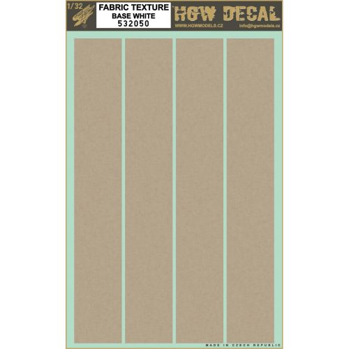 HGW Models - 1/32 Canvas - Decals Wood Grain - transparent 4 strips (not segments) sheet: A4