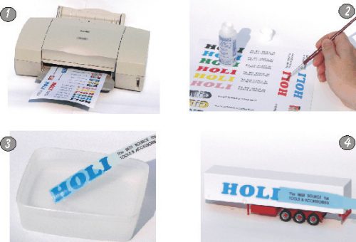 Holi - Decal Film - Clear - 3 Sheets For Laser