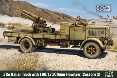 IBG - 1/72 3Ro Italian Truck with 100/17 100mm Howitzer (Cassone 2) - IBG