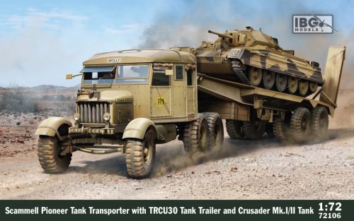 IBG - 1/72 Scammell Tank Transporter with TRCU30 Trailer and Crusader Mk.I/II (2in1)