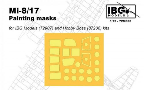 IBG - 1/72 Mi-17 Painting Masks (For IBG and Hobby Boss kits)