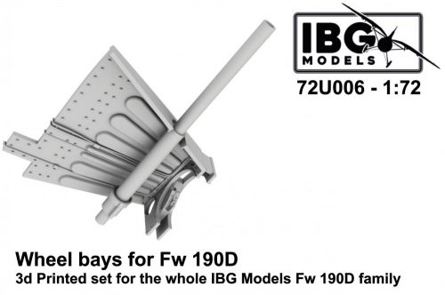 IBG - 1/72 Wheel bays for Fw 190D family (3d printed)