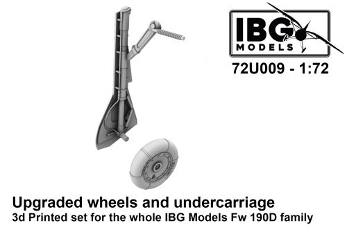 IBG - 1/72 Upgraded Wheels and Undercarriage for Fw 190D (3d printed set)