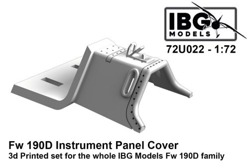 IBG - 1/72 Fw 190D Instrument Panel Cover (3d printed set)