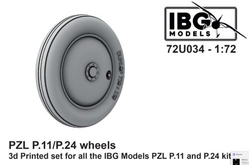 IBG - 1/72 PZL P.11/P.24 Wheels (3d printed)