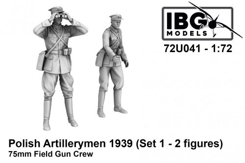 IBG - 1/72 Polish Artillerymen - 75mm Field Gun Crew Set 1 (3d printed - 2 figures)