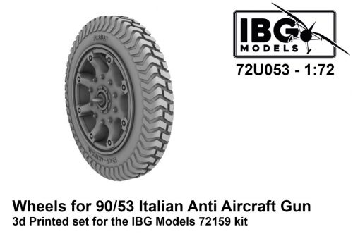 IBG - 1/72 Wheels for 90/53 Italian Anti Aircraft Gun