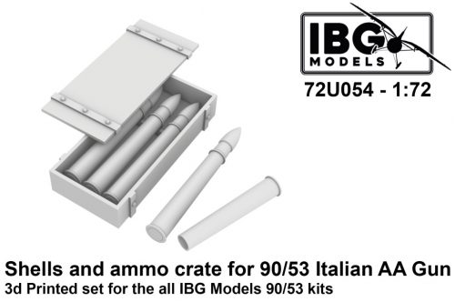 IBG - 1/72 Shells and ammo crates for 90/53 Italian Anti Aircraft Gun