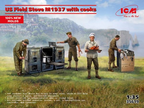 ICM - US Field Stove M1937 with cooks (100% new molds)