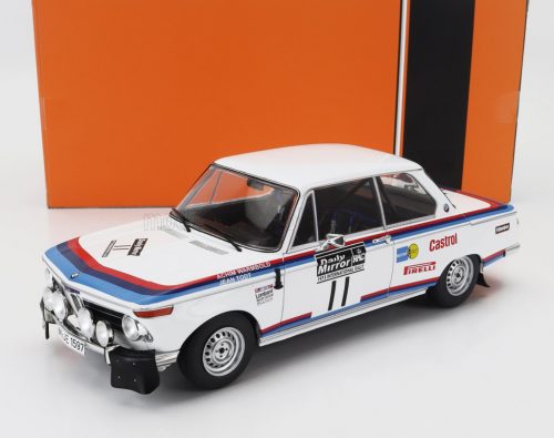 Ixo-Models - BMW 2002 TEAM BMW MOTORSPORT (night version) N 11 RALLY RAC 1973 ACHIM WARMBOLD - JEAN TODT WHITE