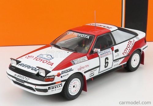 Ixo-Models - Toyota Celica Gt-Four N 6 Rally Acropolis 1990 M.Ericsson - C.Billstam White Red