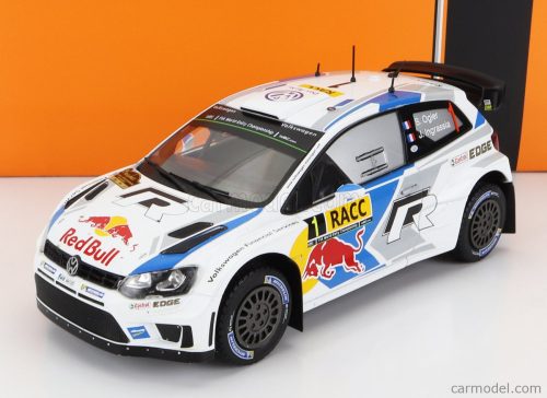 Ixo-Models - Volkswagen Polo R Wrc Red Bull N 1 Rally Catalunya 2014 S.Ogier - J.Ingrassia White Blue Yellow